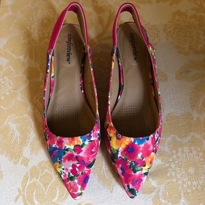 NWOT Comfortview Tyler SlingBack Shoes KittenHeel
